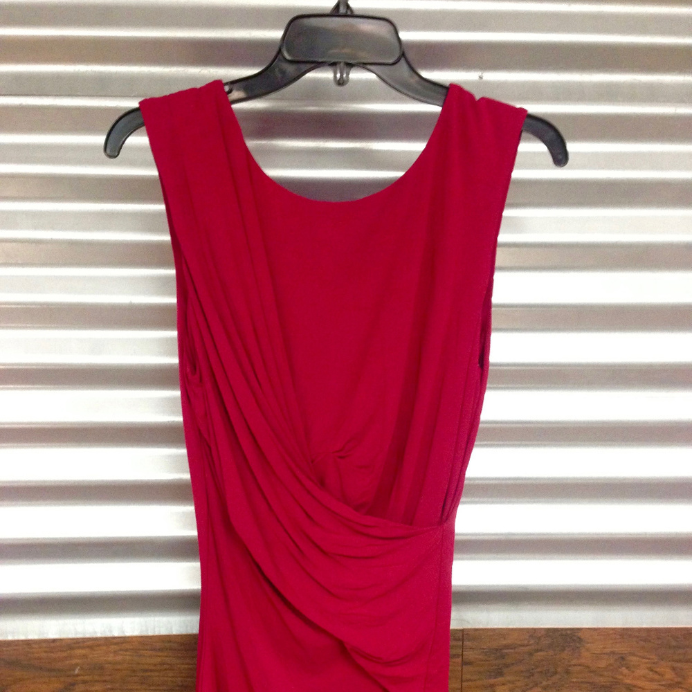 Free People Raspberry Red Draped Top